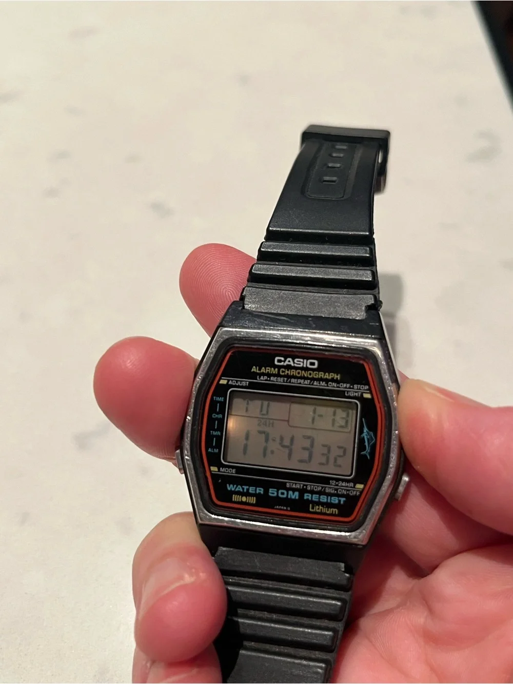 Vintage Pre-owned Rare Casio Marlin W-23 Module 248 WORKING, new battery